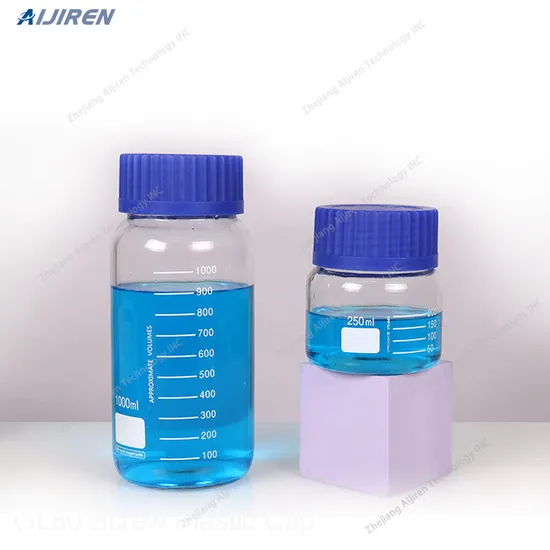 Pyrex Round Wide-Mouth Media Storage Bottles with GLS80 Screw Cap