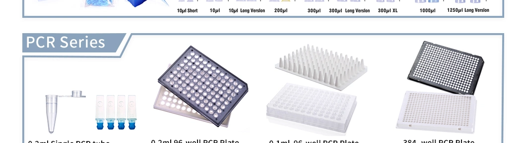 Lab Plastic White Microplate PCR Test 384 Well PCR Plate