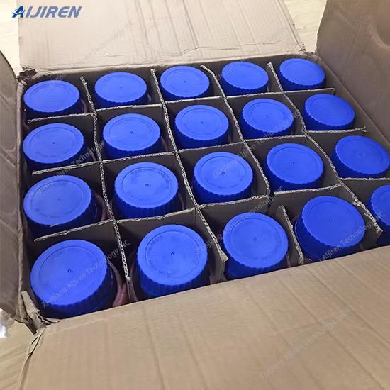 Pyrex Round Wide-Mouth Media Storage Bottles with GLS80 Screw Cap
