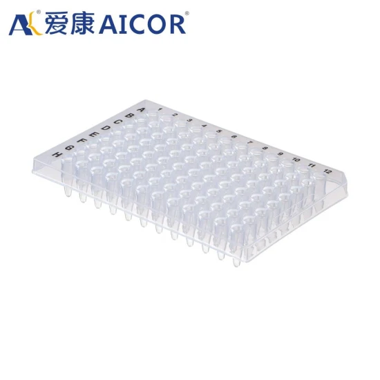 Directamente de fábrica Suministros de laboratorio Consumibles 0,2 ml 96 placas de pocillos profundos Tiras de PCR Medias tiras Placa de PCR