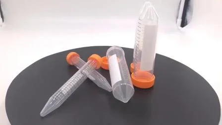 Tubo de centrífuga de 15 ml de fondo cónico de laboratorio desechable con certificado CE